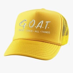 Yellow G.O.A.T. Hat